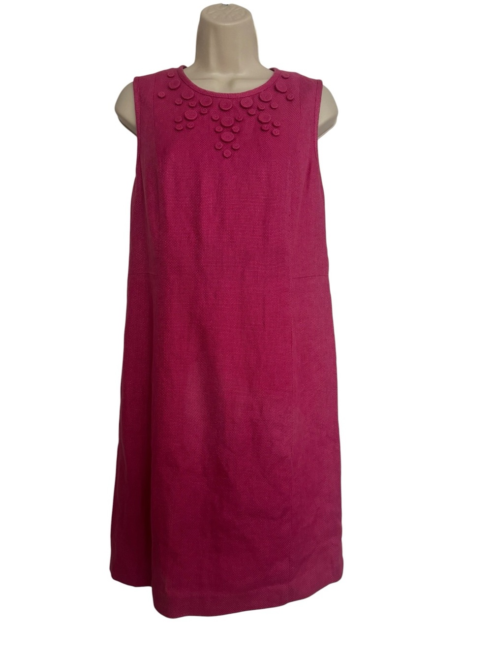 Talbots Women's Shift Dress Size 10P, Sleeveless, Knee Length, Linen